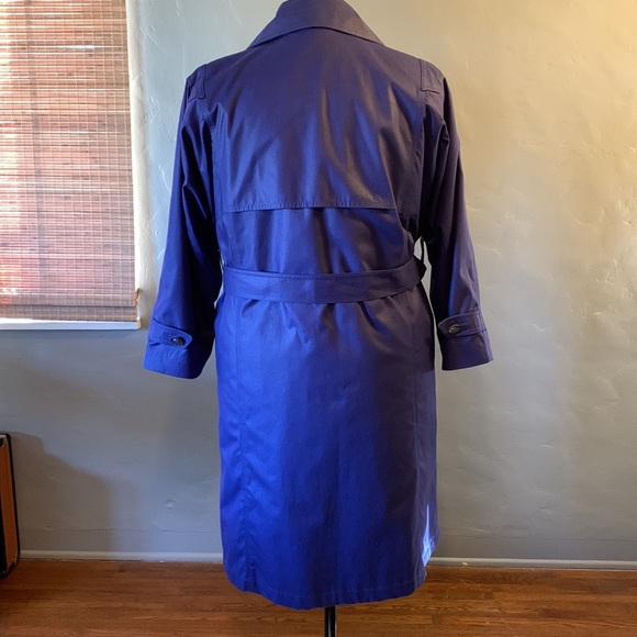 London Fog Purple Raincoat * 14 Petite - Picture 4 of 16